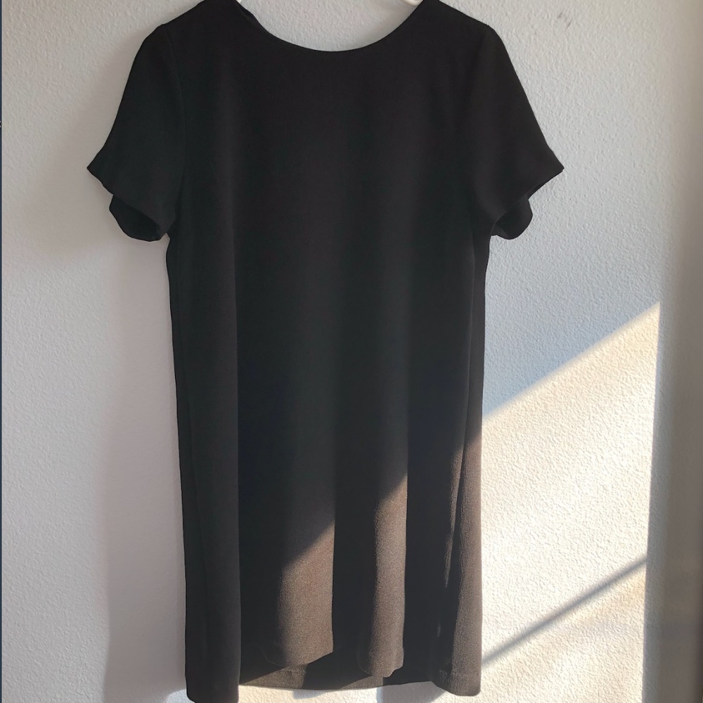 black t shirt dress
